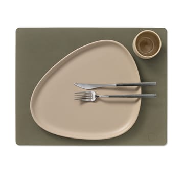 Square Nupo placemat 35x45 cm - Army green - LIND DNA