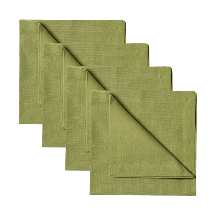 Robert napkins 4-pack - Moss green - Linum