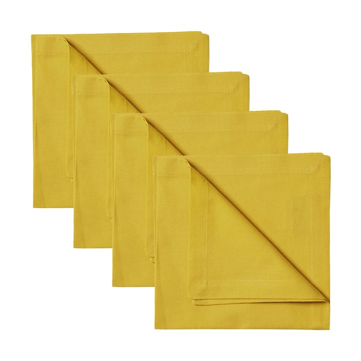 Robert napkins 4-pack - Mustard yellow - Linum