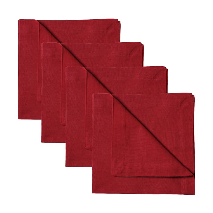 Robert napkins 4-pack - Red - Linum