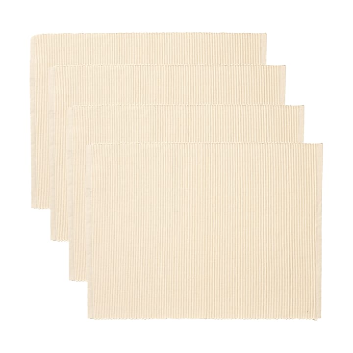 Uni placemat 35x46 cm 4-pack - Creamy beige - Linum