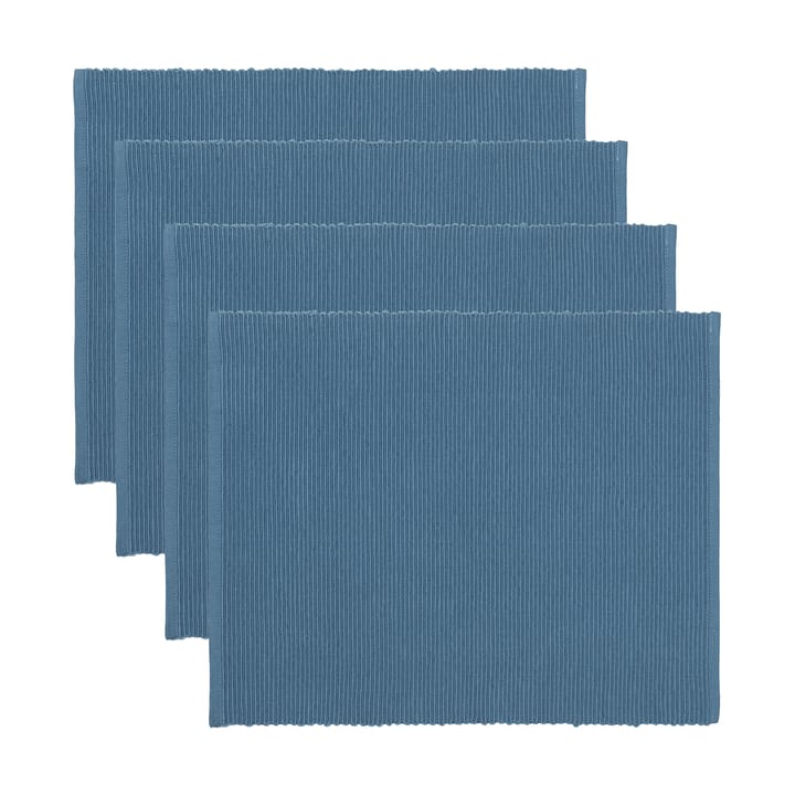 Uni placemat 35x46 cm 4-pack - Deep Sea Blue - Linum