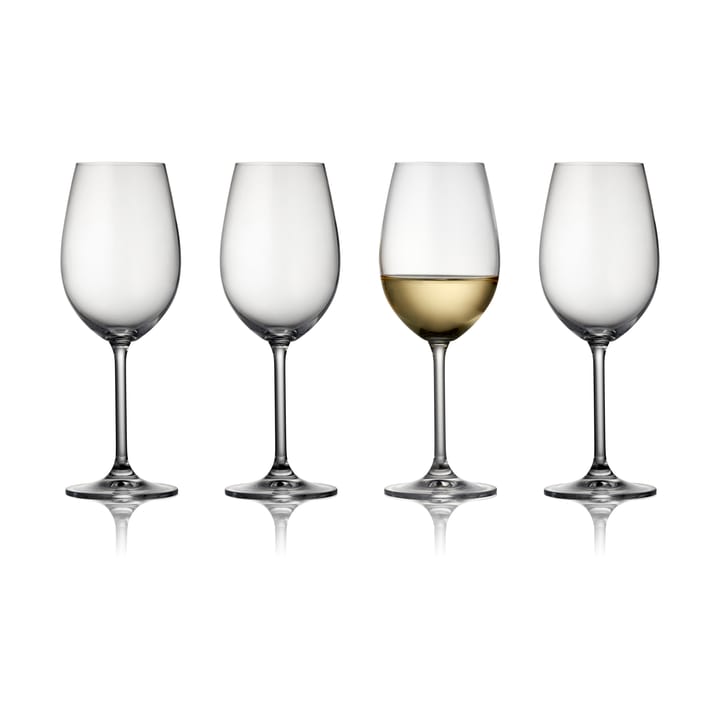 Clarity white wine glass 35 cl 4-pack, Clear Lyngby Glas