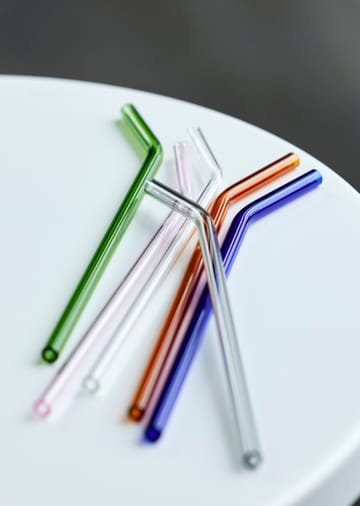 Lyngby Glas straw 21.5 cm 6-pack - Clear - Lyngby Glas