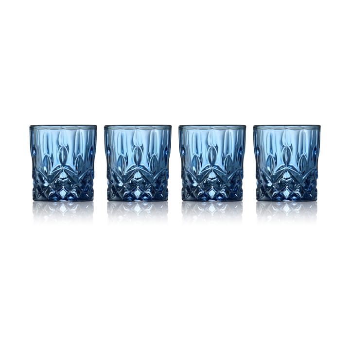 Sorrento shot glasses 4 cl 4-pack, Blue Lyngby Glas