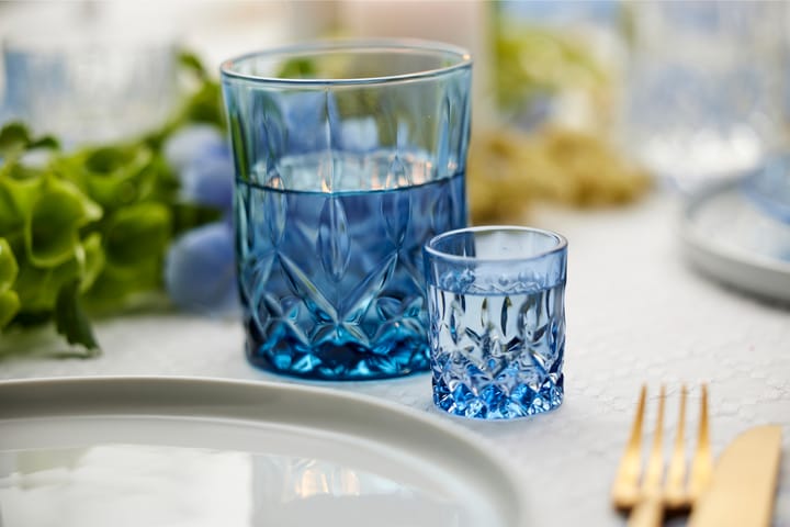 Sorrento shot glasses 4 cl 4-pack, Blue Lyngby Glas