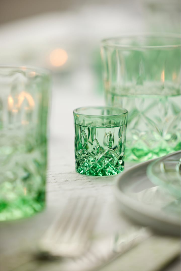 Sorrento shot glasses 4 cl 4-pack, Green Lyngby Glas