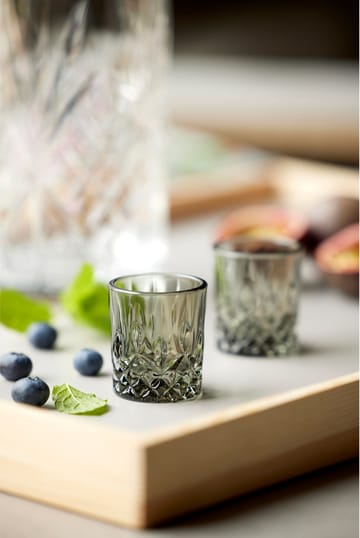 Sorrento shot glasses 4 cl 4-pack - Smoke - Lyngby Glas