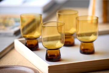 Sorrento water glass 30 cl 4-pack - Amber - Lyngby Glas