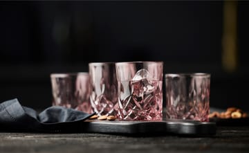 Sorrento whiskey glass 32 cl 4-pack - Pink - Lyngby Glas