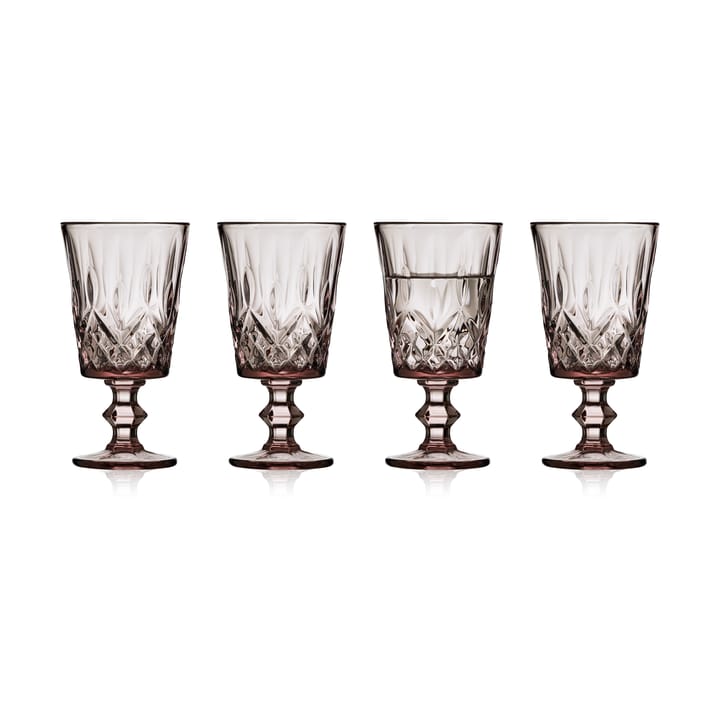 Sorrento wine glass 29 cl 4-pack, Pink Lyngby Glas