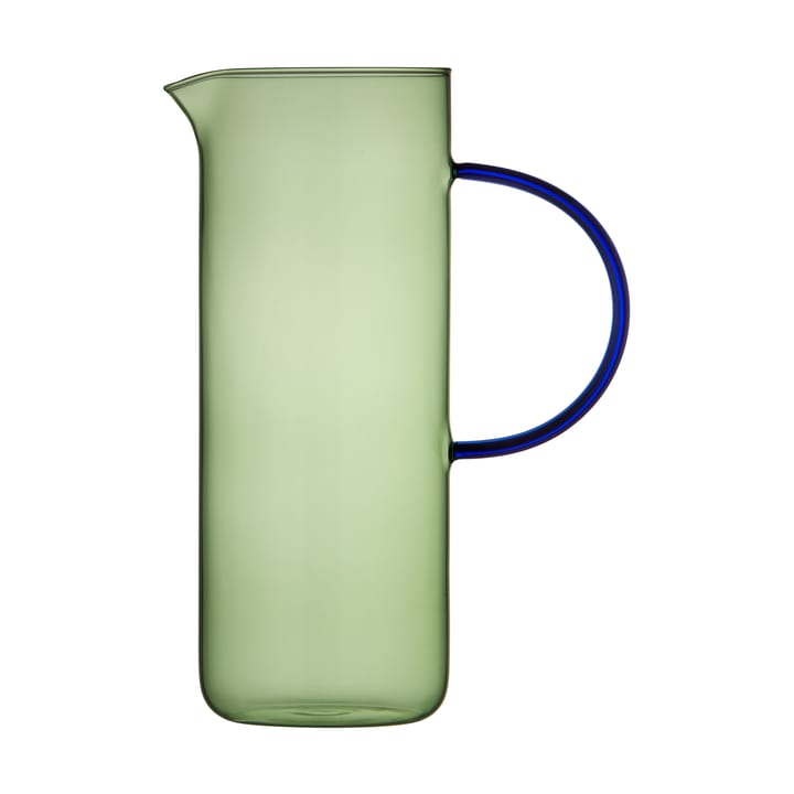 Torino glass carafe 1,1 l, Green-blue Lyngby Glas