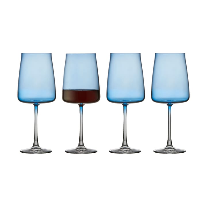 Zero red wine glass 54 cl 4-pack, Blue Lyngby Glas