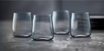 Zero water glass 42 cl 4-pack - Smoke - Lyngby Glas