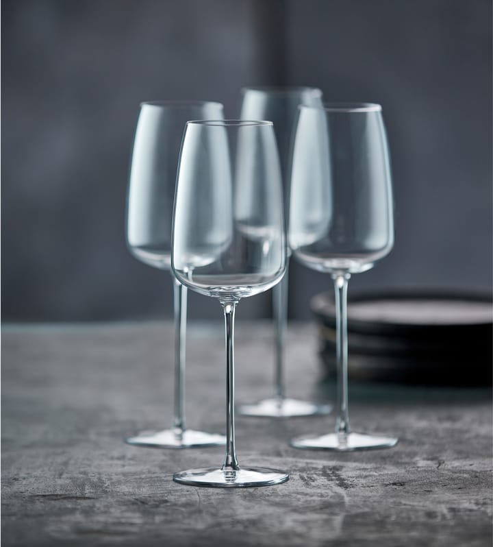 Zero white wine glass 48 cl 2-pack, Clear Lyngby Glas