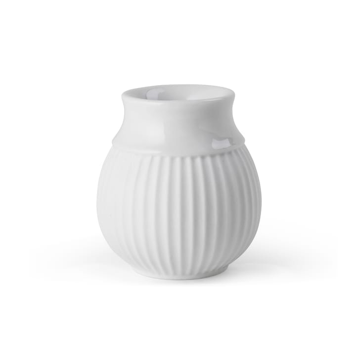 Curve candle sticks 7 cm, White Lyngby Porcelæn