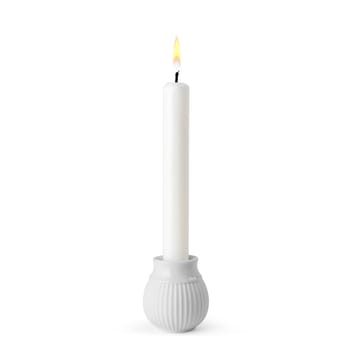 Curve candle sticks 7 cm - White - Lyngby Porcelæn