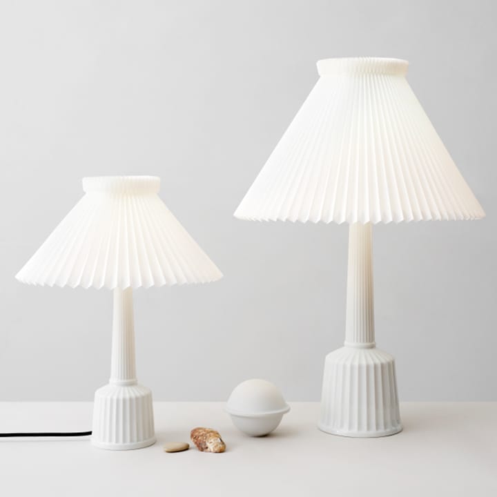 Esben klint table lamp, White, h.65 cm Lyngby Porcelæn