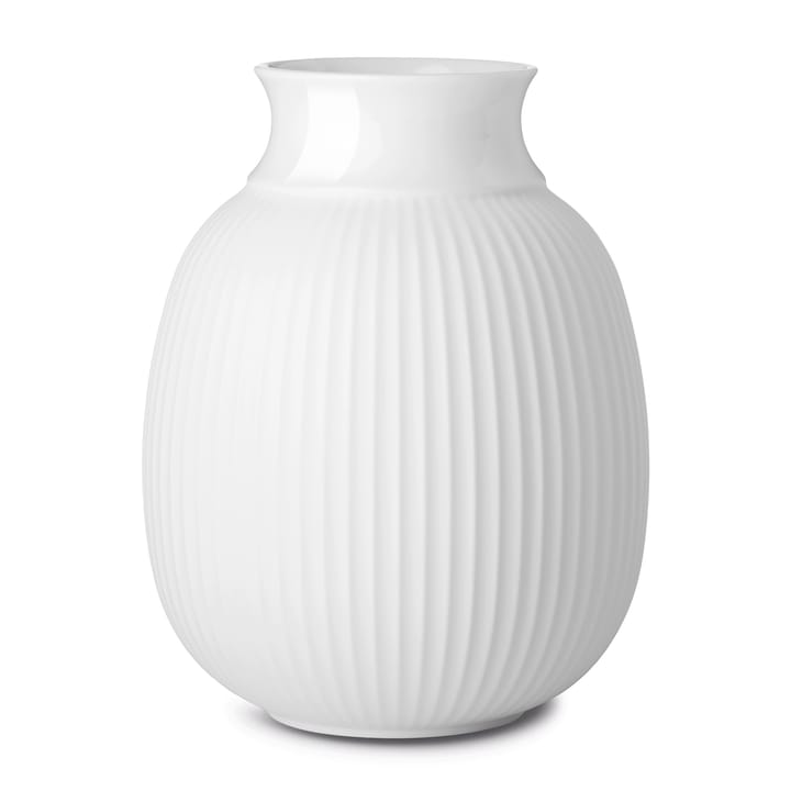 Lyngby Curve vase 12 cm, White Lyngby Porcelæn