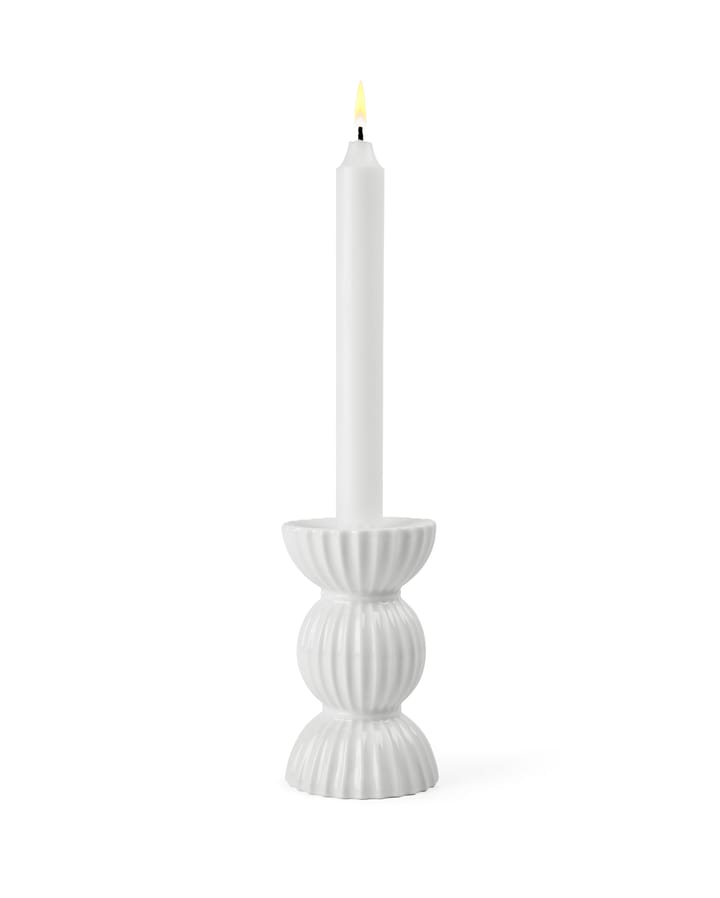 Lyngby Tura candle holder 14 cm, White Lyngby Porcelæn