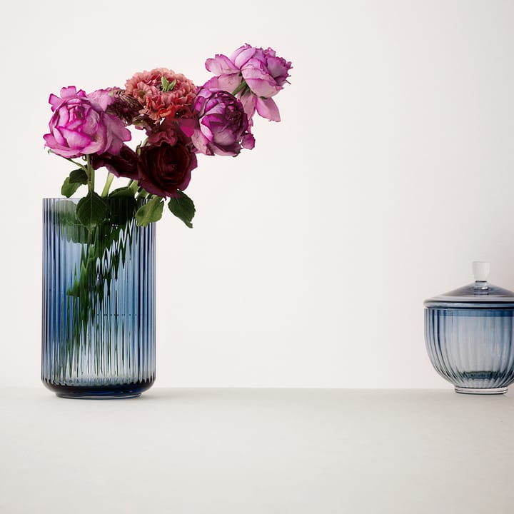 Lyngby vase glass midngiht blue, 31 cm Lyngby Porcelæn