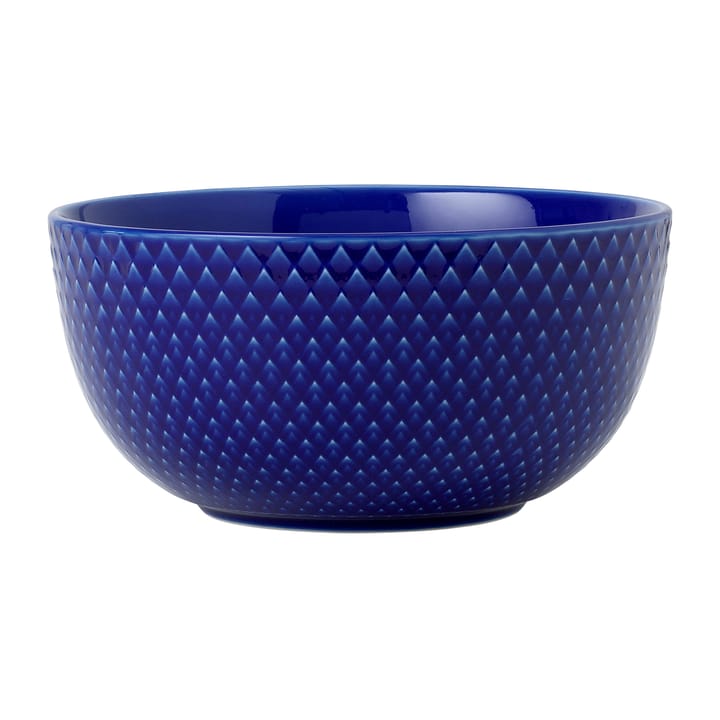 Rhombe bowl Ø13 cm, Dark blue Lyngby Porcelæn