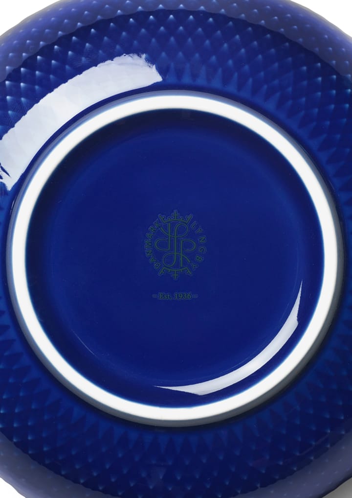 Rhombe bowl Ø15.5 cm, Dark blue Lyngby Porcelæn