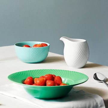 Rhombe bowl 50 cl - aqua - Lyngby Porcelæn