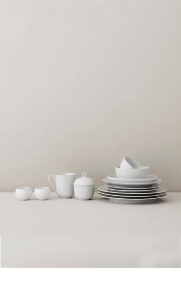 Rhombe bowl with lid Ø8.5 cm - White - Lyngby Porcelæn