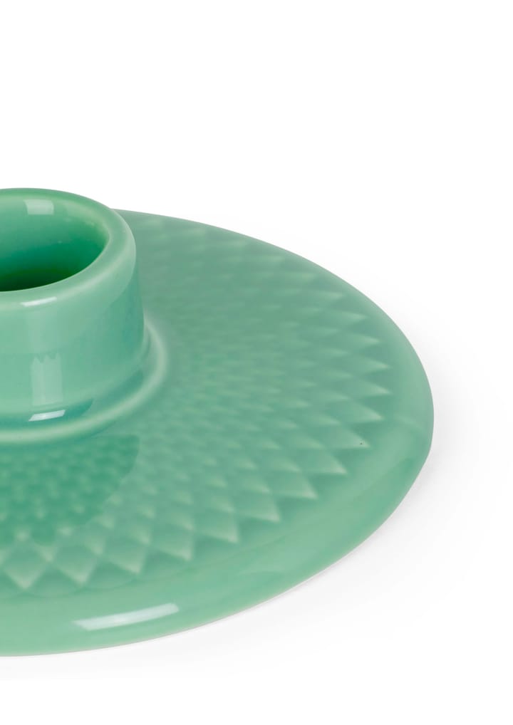 Rhombe candle holder 3 cm, Green Lyngby Porcelæn