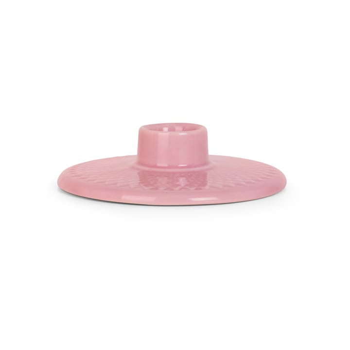 Rhombe candle holder 3 cm, Pink Lyngby Porcelæn