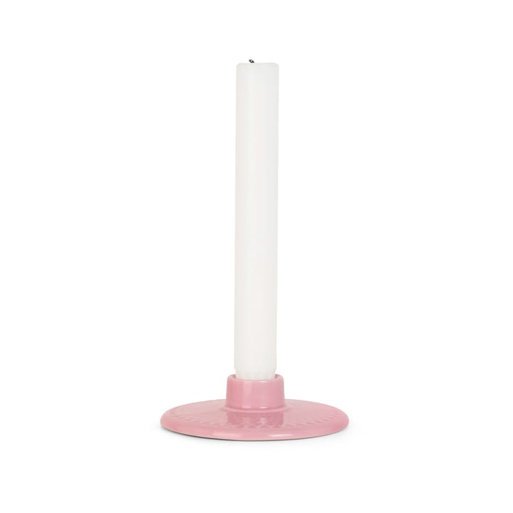 Rhombe candle holder 3 cm, Pink Lyngby Porcelæn