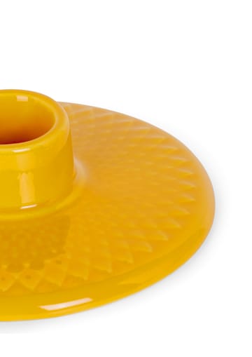 Rhombe candle holder 3 cm - Yellow - Lyngby Porcelæn