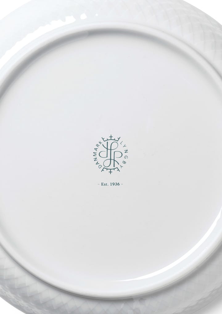 Rhombe dessert plate Ø16 cm, White Lyngby Porcelæn