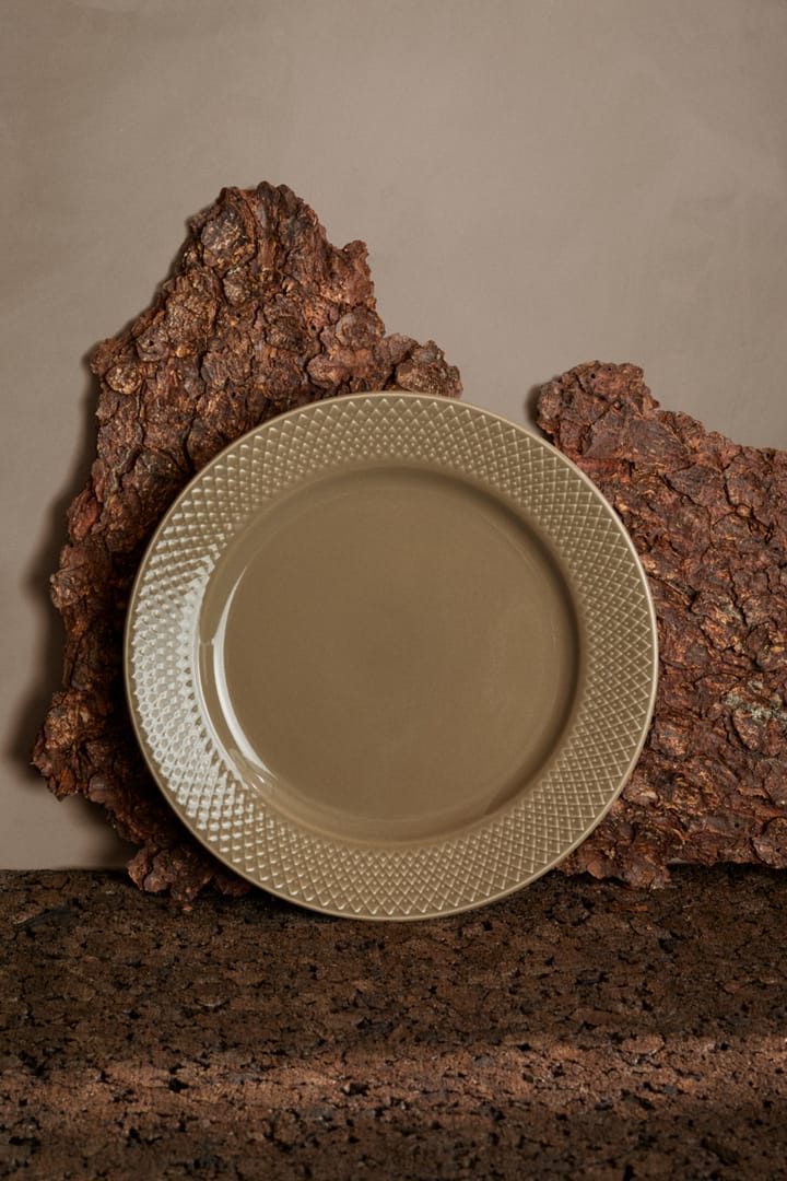 Rhombe Earth lunch plate Ø23 cm, Clay Lyngby Porcelæn