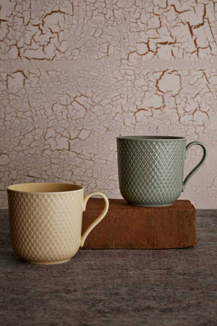 Rhombe Earth mug 39 cl, Marble Lyngby Porcelæn