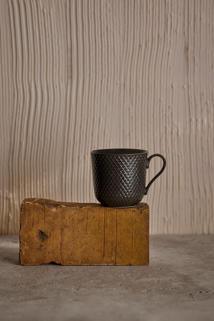 Rhombe Earth mug 39 cl, Slate Lyngby Porcelæn