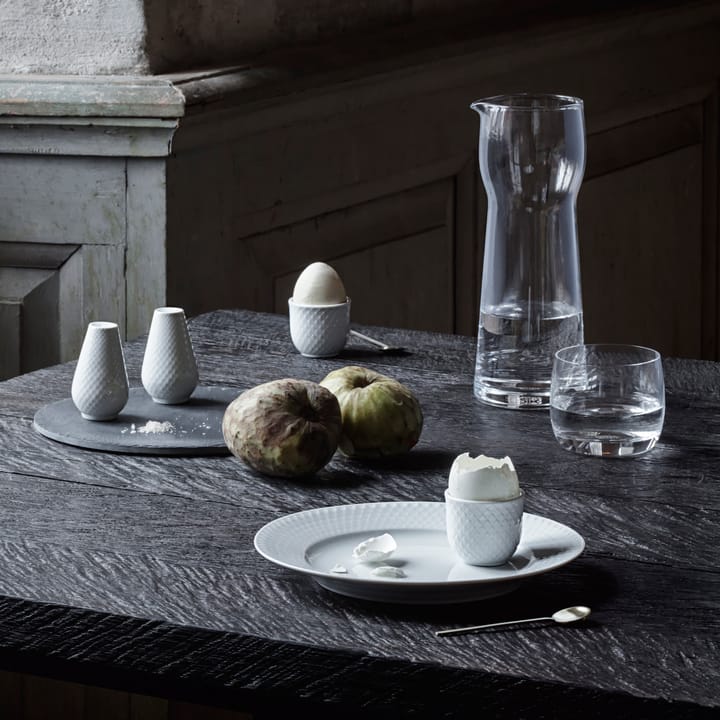 Rhombe egg cup. 2-pack, white Lyngby Porcelæn