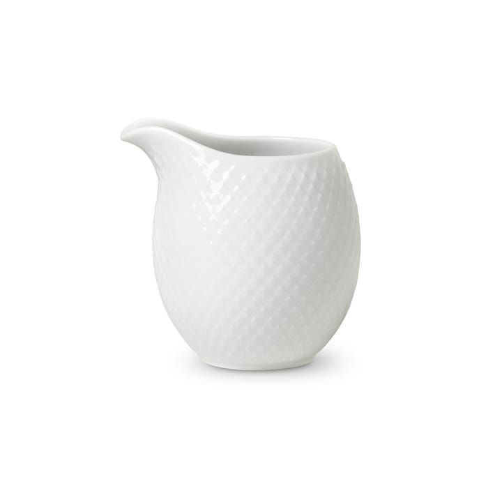 Rhombe milk pitcher 39 cl, white Lyngby Porcelæn