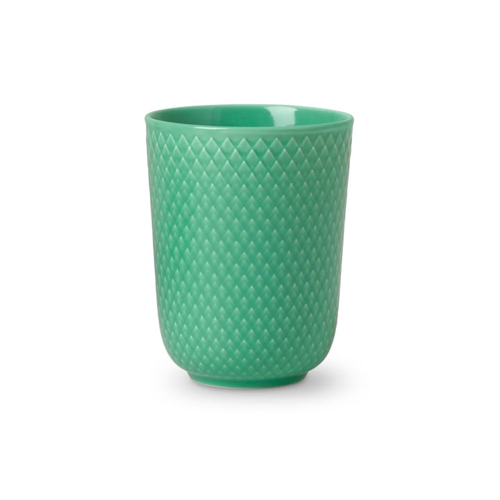 Rhombe mug without handle 33 cl, green Lyngby Porcelæn