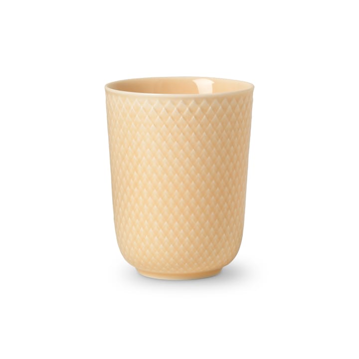 Rhombe mug without handle 33 cl, sand Lyngby Porcelæn