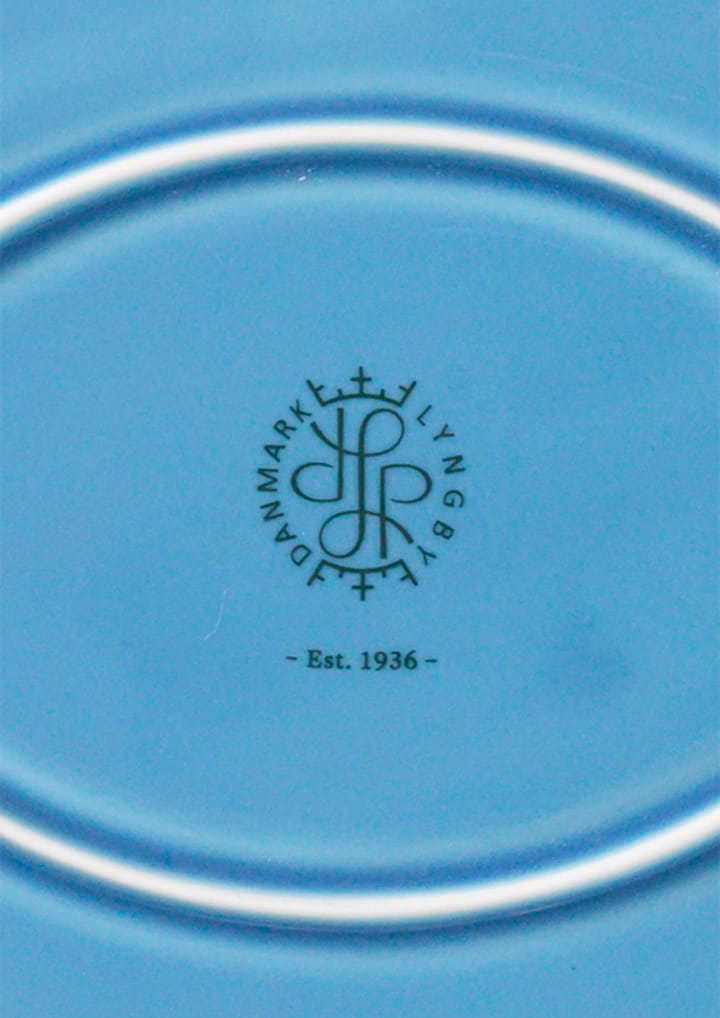 Rhombe oval serving plate 21.5x28.5 cm, Blue Lyngby Porcelæn