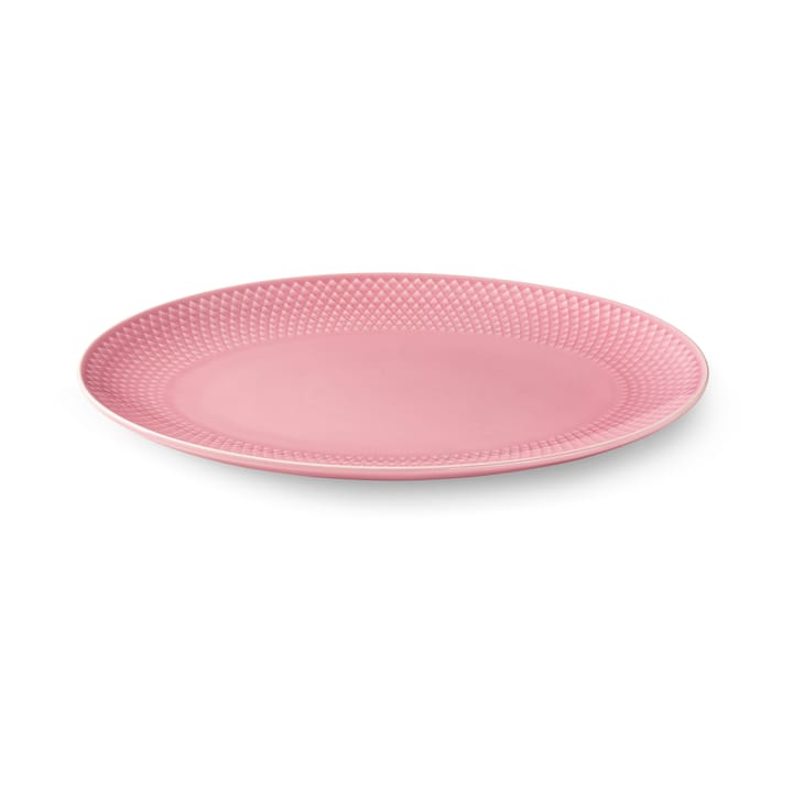 Rhombe oval serving plate 21.5x28.5 cm, Pink Lyngby Porcelæn