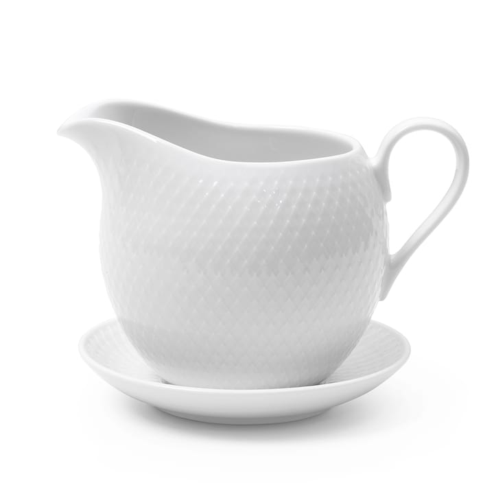 Rhombe sauce jug 67 cl - White - Lyngby Porcelæn