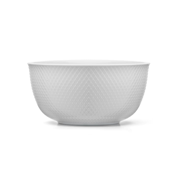 Rhombe serving bowl Ø 22 cm, white Lyngby Porcelæn