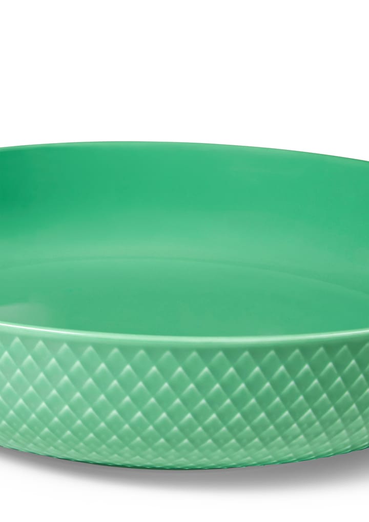 Rhombe serving bowl Ø28 cm, Green Lyngby Porcelæn