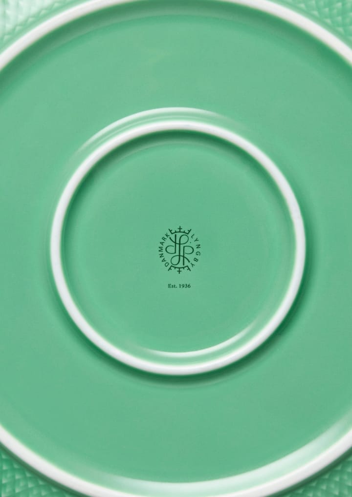 Rhombe serving bowl Ø28 cm, Green Lyngby Porcelæn