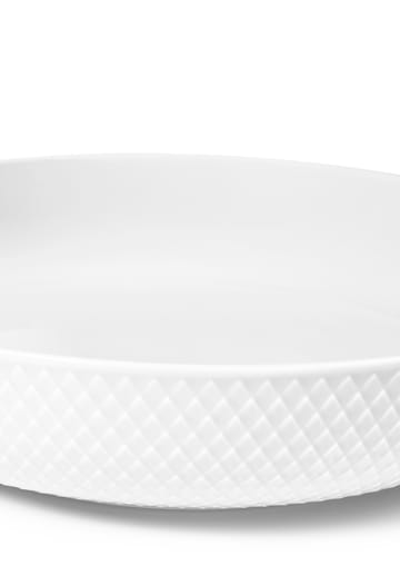 Rhombe serving bowl Ø28 cm - White - Lyngby Porcelæn