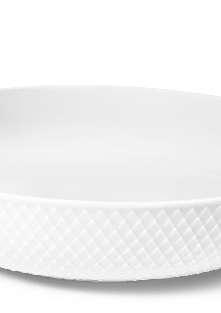 Rhombe serving bowl Ø28 cm, White Lyngby Porcelæn