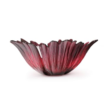 Fleur glass bowl red pink - small Ø19 cm - Målerås Glasbruk